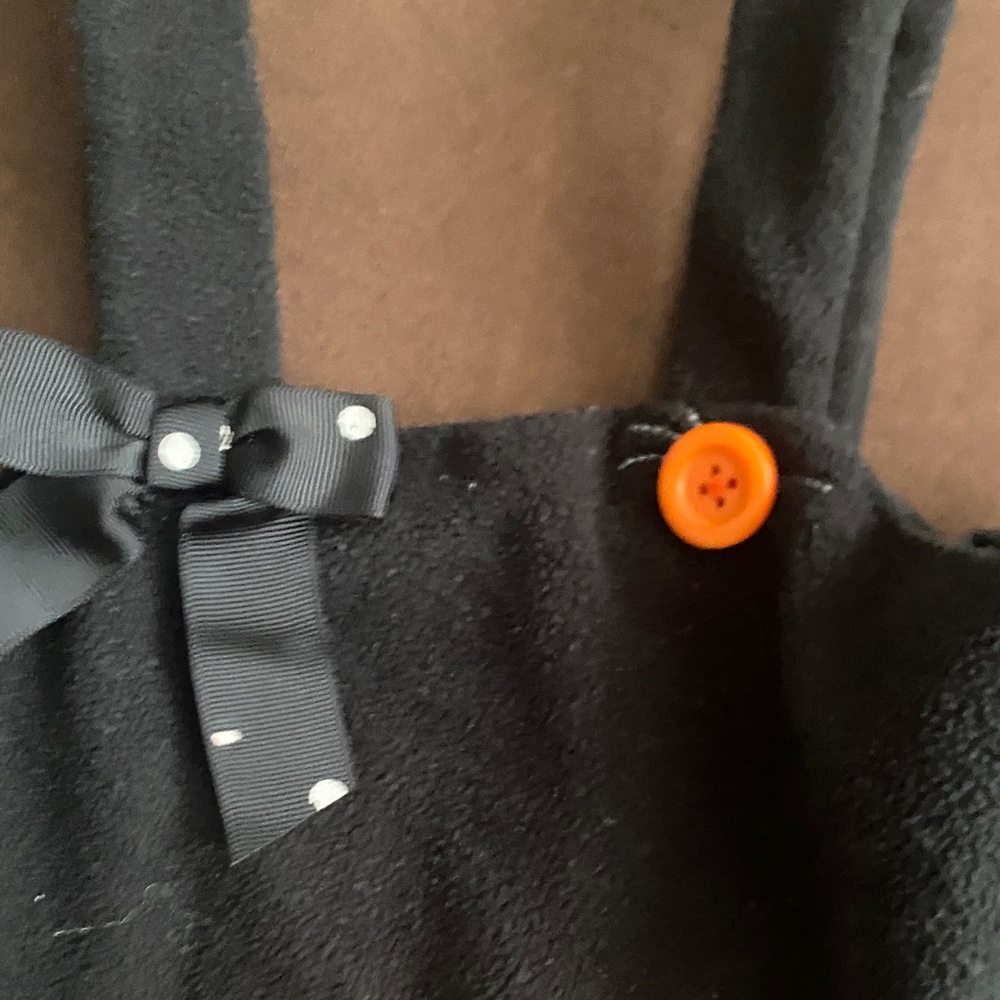 Bonnie Jean Black Cat Dress with Orange and White Accents - Picture 3 of 6